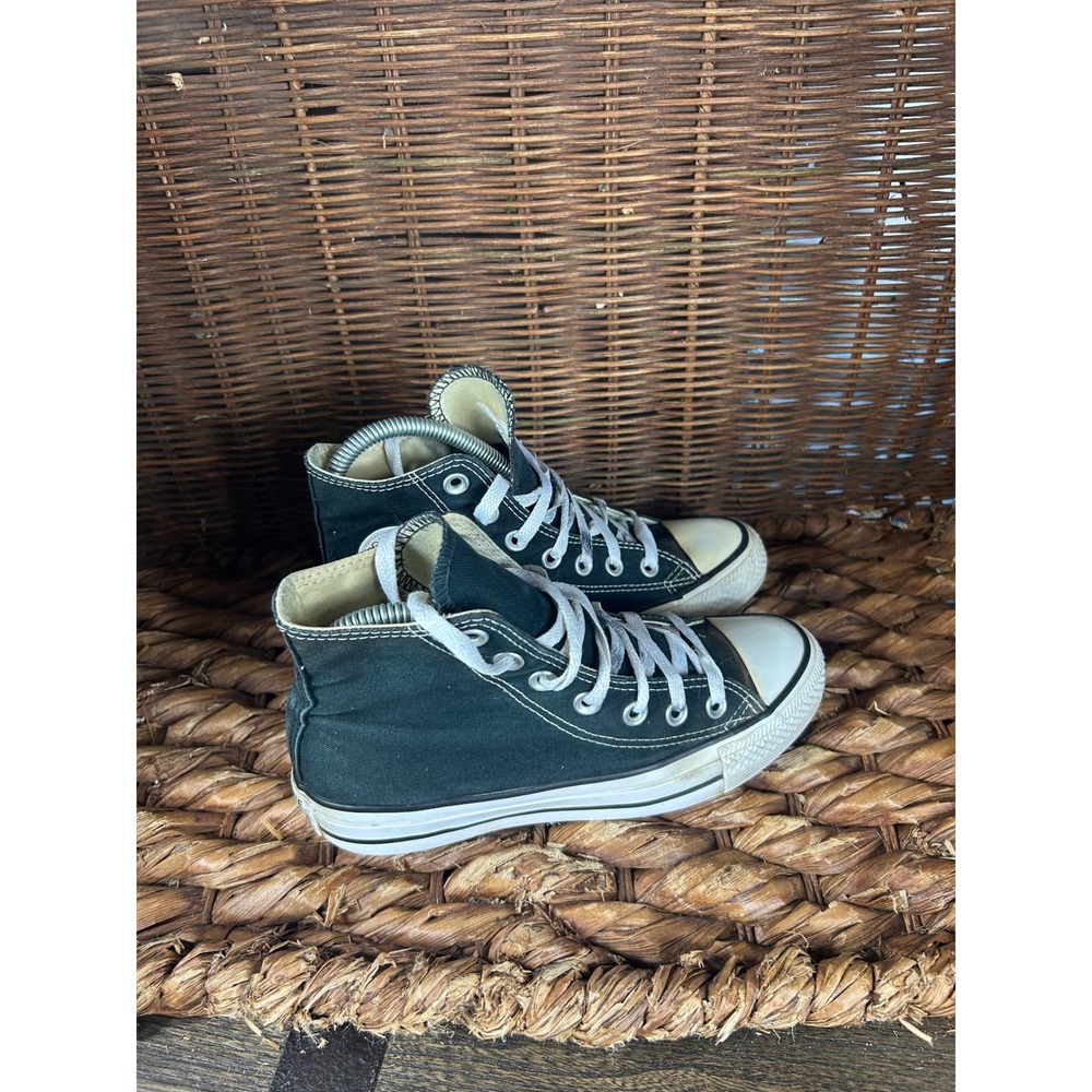 Converse Chuck Taylor All Star High Top Black Canvas Sneakers Mens 4 Womens‎ 6